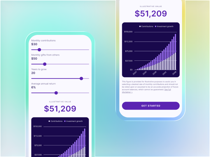 Modern e-commerce mobile app interface showcasing clean product cards and elegant typography