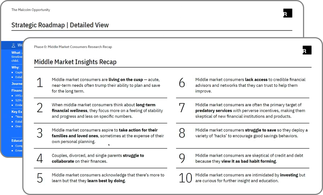 Market analysis chart showing demographic trends